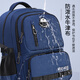 迪士尼小学生男孩三至六年级大容量轻便男生初高中生防水护脊减负双肩包 SM12027灰色超大号（初高中）