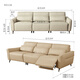 Gujia Home Creme Wind Elektrische Sofa Funktion Ledersofa Wohnzimmer Top Kuhlatten -Kauflatten bewegliche Taille Sofa 6190 [Limited]