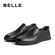 Belle BELLE cow leather men's business casual leather shoes 18029AM1 black 3 42