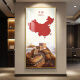 画之楼中国地图玄关装饰画入户门挂画客厅走廊过道办公室背景墙壁画挂画 万里长城X15053黑色边框 80*160cm-推荐宽1.0-1.2米墙面