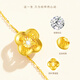 Made in Tokyo, four-leaf clover gold necklace for women 999 pure gold cultivated diamond pendant gift for girlfriend and wife 1.3g