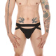 OLOgay sex toys double trench underwear men sexy men sex underwear thong sex underwear men seductive 113 black 100-120Jin [Jin equals 0.5 kg]