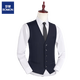 Romon Men's Suit Vest 2025 Business Professional Vest Gest Best Man Wedding Vest Brother Group Clip Clip Grey Vest XL Poids 135-150Jin [Jin est égal à 0,5 kg]