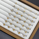 Shien Tongti S925 Sterling Silber Natürlicher Edelstein Zypressen Xiaohongshu gleicher Silberschmuck J6227 Cypress Cypress Öffnen verstellbar