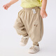 Balabala children's clothing pants baby trousers baby boys and girls children's sports pants 2025 new spring and summer thin simple cute ash card 50524 90
