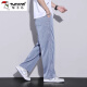 Pantalones casuales de pájaros carpinteros para hombres en primavera Nuevo estilo y tenis versátil Pantalones rectos de pierna ancha para hombres, pantalones casuales delgados y sueltos para hombres, 1048 Black 2xl recomendado 150-165 Jin [Jin equivale a 0.5 kg]