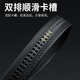 Crocodile shirt fashionable youth front layer cowhide belt men's automatic buckle belt birthday gift boy T3889 black