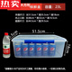拓进德国进口品质塑料保鲜盒商用厨房收纳盒透明加厚长方形带扣冰箱微 9926标识盒37*26*17 10000ml