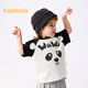 Balabala baby t-shirt baby tops girls clothes boys short sleeves 2025 summer clothes sweet and cute 209225117202