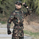 3066 new spring and autumn camouflage suit outdoor construction site dirt-resistant and wear-resistant construction site auto repair labor protection work clothes upgraded special combat camouflage suit top + pants 160 yards (recommended 80-100 Jin Jin equals 0.5 kg)