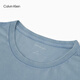 
Calvin KleinJeans 25 spring and summer new men's casual trend ck letter printing pure color pure cotton short-sleeved T-shirt 4RB854G CFF-Star Blue S