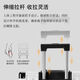 袋鼠铝框带LOGO行李箱大容量拉杆箱男女抗压耐磨密码旅行箱硬壳皮箱 曜石黑 【带LOGO/加厚箱体】 28英寸 多人长途旅行