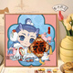 Nezha 2: The Demon Child’s Sea Official Périphérique Q Version Digital Painting Oil Painting Diy Ao Bing Cartoon Animation 2025 Paindre d'huile Nezha J1047 20 * 20cm Bois massif Inner Cadre Clear Drawing 0 Basics