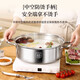 YIYIPAI thickened food grade 316 stainless steel pot short clear soup pot household induction cooker special hot pot pot pot thickened 316L soup pot 28cm