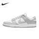 
Nike (NIKE) men's shoes 2025 summer new Duck Low comfortable low top sports retro casual shoes trendy DD1391-103/white gray 45