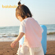 Balabala baby t-shirt baby tops girls clothes boys short sleeves 2025 new summer clothes cute and cute dream pink 60334 120