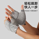 Anta (ANTA) sports gloves, cycling half-finger gloves, warm, shock-absorbing, anti-slip, wear-resistant, iron-pulling equipment fitness training, black M-size