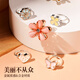 Miaobeile Children's Hair Accessories Luxury Boad Box House Toys Girls Hair Ring Coil Clip Clip Accessoires Filles Cadeau d'anniversaire