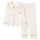 Pajamas Antarctique Spring et automne coton pur coton à manches longues à manches longues Coton complet Grand taille 2024 Nouveau ensemble JM3527 2xl [130-150Jin [Jin est égal à 0,5 kg]]]
