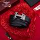 FALAMAONE Men's Leather Band Head Layer Soft Cowhide Light Luxury Men's Valentine's Day Trolley Gives a Boyfriend's Husband's Birthday Gift PD826 Gold [Solid Wood Gift Box] SF Express Air Freight 115cm For other sizes, please note or contact customer service