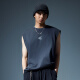 Carbin Flame Logo Letter Vest 25 Summer Simple Fashion and Atmospheric Dark Gray 56 XL /180/52