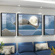 Pinturas decorativas abstractas de sala de estar simple y simple, pinturas colgantes de pared de fondo de sofá, murales de pared de televisión nórdicos de lujo de lujo TXMG12034 80*60 cm en el medio/40*60 cm alrededor de 40*60 cm adecuado para 2.