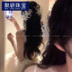 默研（MOYAN）新款蝴蝶流苏珍珠发夹女新娘婚纱头饰仙美水晶发饰写真拍照配饰 白色超仙羽毛发夹-单个