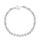 TTMIX platinum cat eye bracelet PT950 fashion queen temperament platinum hand ornament turned bead chain 7.7-7.9g 17cm thick 5.4mm