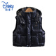 Disney Boys' Down Cotton Vest Children's Autumn and Winter Clothing Padded Vest Jacket Baby Winter Thickened Waistcoat Children's Top Black 130