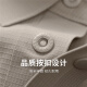 与狼共舞【高弹速干】翻领短袖T恤男2025夏季新款商务休闲透气POLO衫6105 卡其701 2XL (185)