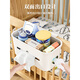 Zimengyuan (Zimengyuan) Nachthängekorb Baby Kinderbett Bettlagerstange Windeln Windeln Aufbewahrungsbeutel Windel Windel Zaun Aufbewahrungsbox Crescent Weißfrei bedeckt [mit Papierschublade + Einsatzkabel