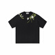 Nanyuexi Hoish et cruel American Alphabet Plant Fleur Round Cou Round T-shirt à manches courtes pour hommes et femmes Summer S1049 # White XL