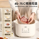 LOTOR electric stew pot for stewing soup, household water-proof bird's nest stew pot, ceramic porridge artifact, baby food supplement pot for 2-3 people, 4 LD-DDZ40 steamer