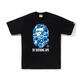 BAPE Trendy Brand Summer Pure Cotton Round Hals kurzärmeligte Affe-Kopf-Ehepaar lässig T-Shirts für Studenten Männer und Frauen trendy halbärmelte 5012 Black M.