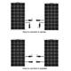 AK RV PANELES SOLAR SEMI FLEXIBLES PANELES DE 12 V para 100W200WATTS 24V Generación de energía fotovoltaica Camping Outdoor Flexible Positivo A-Nivel Alvidado de importación 200W1460*695