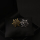 QUAMER retro gun black six-pointed star brooch men's suit versatile badge exquisite small lapel pin one retro silver
