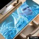 Clcey Mouse Pad Nezha Super grand ordinateur clavier PAD 2D PAD DE MOUSE ESPORTS OPRODICAT DE BURD PAD LOCK LORT ANTI-SLIP BURANCE 13886 Ma vie est mon propre 600x300x2mm
