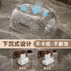 Bydoll light luxury tissue box high-end home living room high-end creative napkin sinking paper box tissue storage box gray
