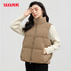 Ducky winter short stand collar down vest thickened loose warm casual fashion jacket vest for women