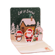 Carte de Noël 3D en trois dimensions Carte de voeux de Noël cadeau musique mini dessin animé anglais remerciement pour enfants bénédiction petite carte Type A aléatoire 3 pièces avec enveloppe blanche + autocollant d'enveloppe