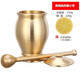 Sailoto medicine jar, pestle, medicine cup, mortar, mortar, mortar, brass cup, masher, garlic paste grinder, solid brass medicine jar, small