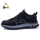 Beijing Labor Protection Zapatos Cabeza de acero para hombres Sitio de trabajo de seguridad anti-Smash y anti-Punteo Respirable Resistente Sitio de seguridad F111 43
