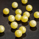 Yueyin Baichuan beeswax ball DIY amber loose bead accessories with certificate, ball about 14mm