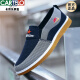 
CARTELO spring and autumn beef tendon sole old Beijing cloth shoes men's breathable non-slip wear-resistant work shoes casual shoes canvas shoes daddy shoes 878 blue 39