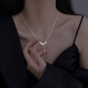 Chow Tai Fook safe and sound PT950 platinum necklace for women new platinum clavicle chain light luxury niche birthday luxury niche birthday luxury niche birthday