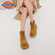 
Dickies women's Martin boots high top fashion couple boots versatile work boots for women yellow women's style-36