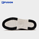 Fila fusion zhang hao même style fichier de mode marque de chaussures pour hommes skateboard 2025 Été nouveau 50-50 chaussures de toile chaussures décontractées noir / lait blanc-bg 42