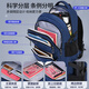 迪士尼小学生男孩三至六年级大容量轻便男生初高中生防水护脊减负双肩包 SM12027灰色超大号（初高中）