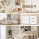 Bull (BULL) G57 meter velvet white skin feeling ultra-thin switch socket panel butterfly wing creamy wall plug hidden concealed whole house set ten packages [slant five holes] rice velvet white