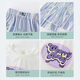 
Pitt Girls Summer Set 2025 New Medium-Grand Children's Fashionable Ice Silk Wide Legs Children's Fashion Short Sleeve Casual Summer Suit 9889 White + 15088 Pink Purple 130 cm